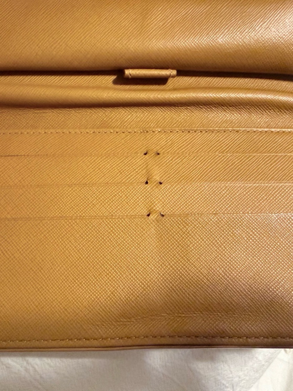 Louis Vuitton Tan Embossed Monogram Fold-Over Clutch - Picture 9 of 12